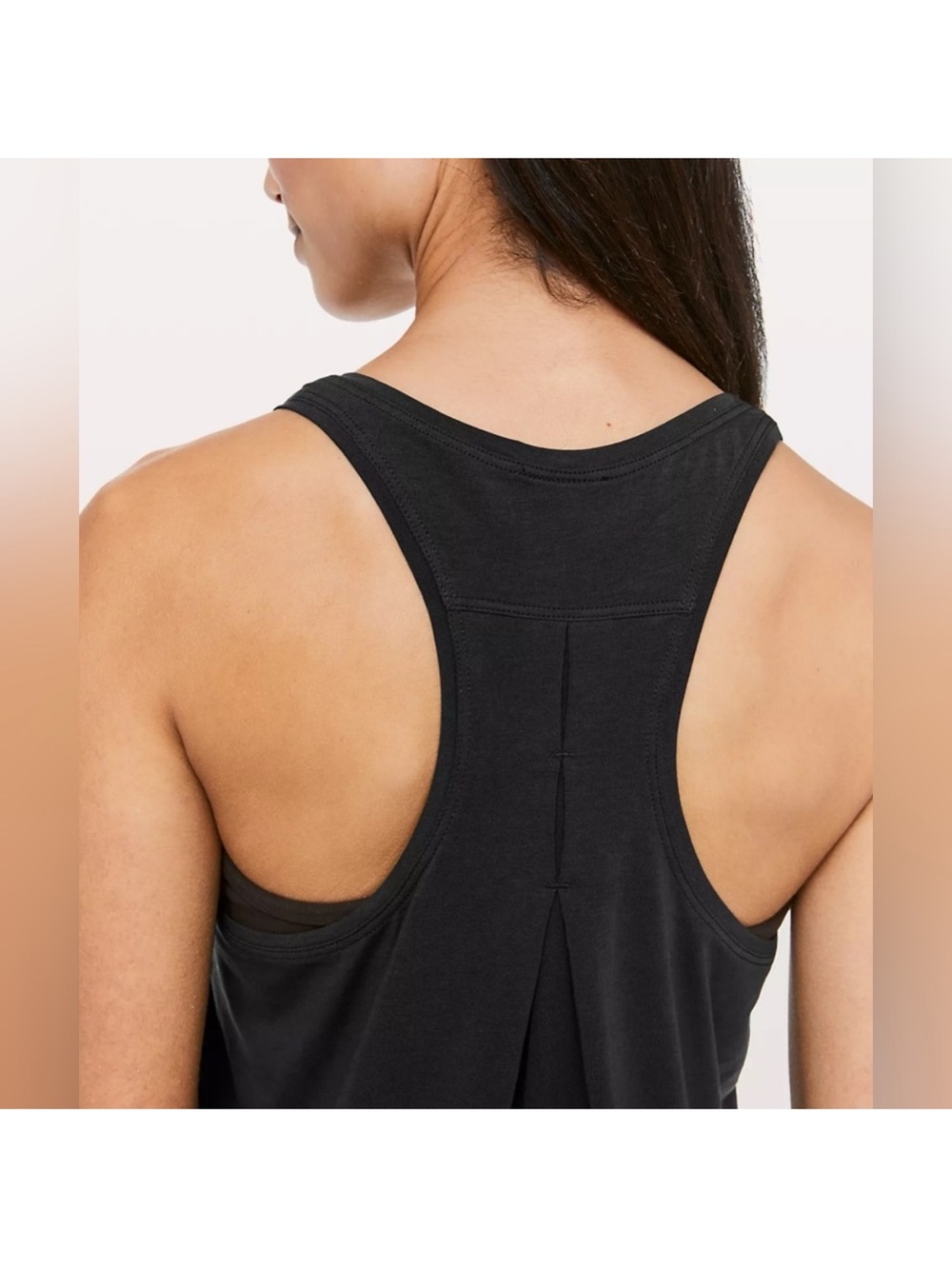 LULULEMON Love Tank Top Pleated Black Size 6 - Picture 3 of 10